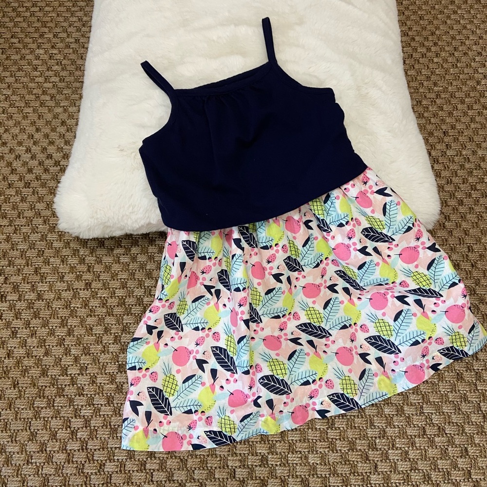 GAP Toddler Dress - Navy/Multicolor